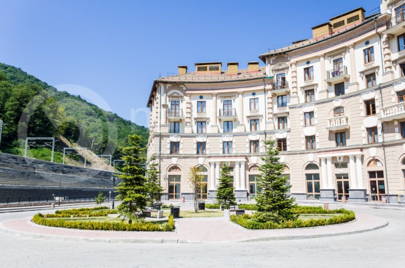 Фасад Горки Город, апартаменты, Красная поляна 2